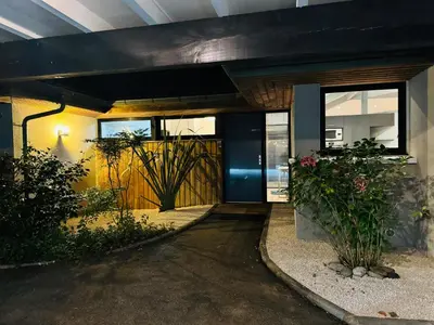 Jardin de l'établissement Villa piscine à 5 min de l'océan