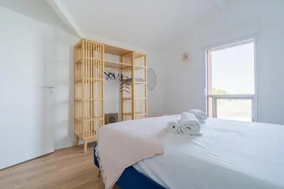 Un ou plusieurs lits dans un hébergement de l'établissement L'Ostra - Maison sur l'eau proche Arcachon