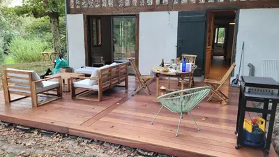 Terrasse ou espace extérieur de l'établissement Gite du Mouliot
