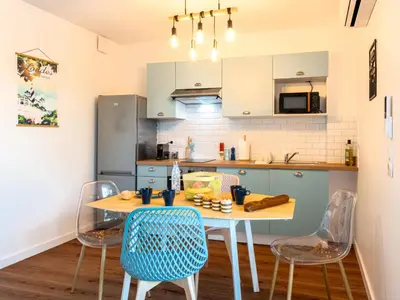Cuisine ou kitchenette dans l'établissement Apartment Jade et Elena-2 by Interhome