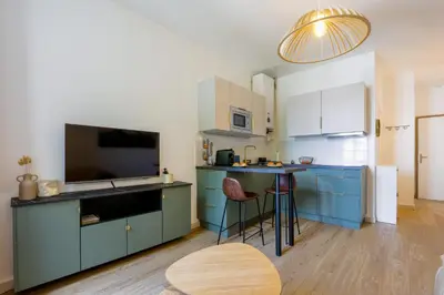 Cuisine ou kitchenette dans l'établissement Sérénité Dacquoise