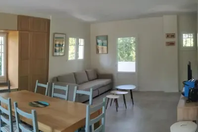 Coin salon dans l'établissement Maison Alisan - Dune du Pilat