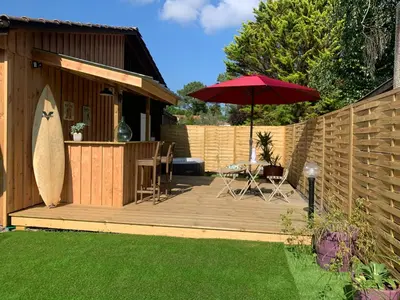 Jardin de l'établissement Le chalet du bonheur