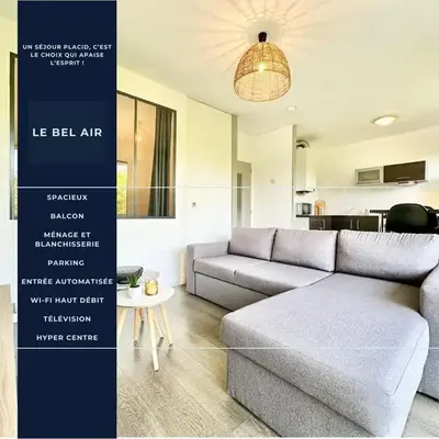 Le Bel Air - Coeur de Ville - Parking & Balcon