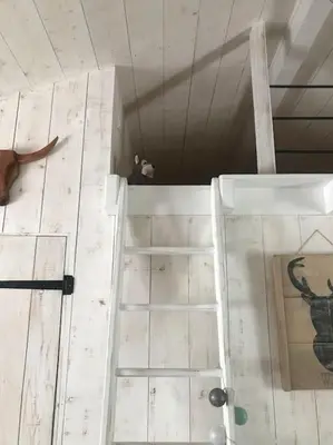Salle de bains dans l'établissement Charmant gîte cosy et romantique à Sanguinet