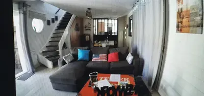 Coin salon dans l'établissement Villa Caraîbes