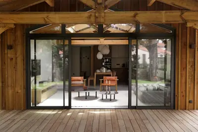 Terrasse ou espace extérieur de l'établissement CLUQUE- Maisons de Vacances