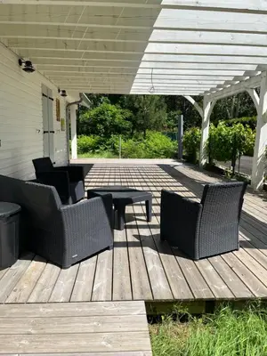 Jardin de l'établissement Chalet Landais