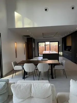 Coin salon dans l'établissement Villa Luna