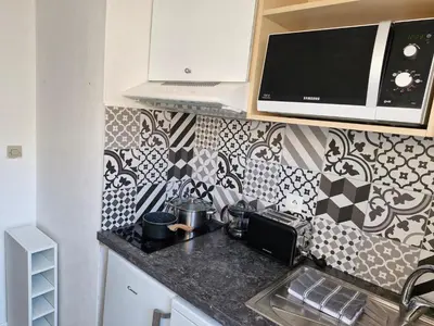 Cuisine ou kitchenette dans l'établissement KSL Vos vacances dans les Landes
