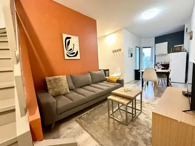 Coin salon dans l'établissement Le Cocon Urbain - Spacieux - Hyper Centre