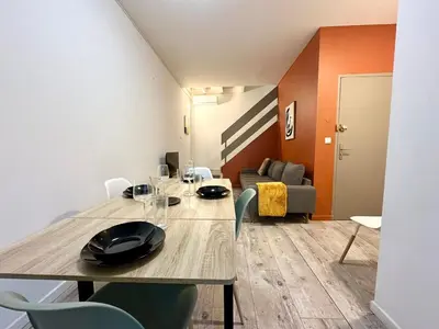 Coin salon dans l'établissement Le Cocon Urbain - Spacieux - Hyper Centre