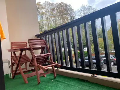 Balcon ou terrasse dans l'établissement Location à Dax - résidence thermale Borda