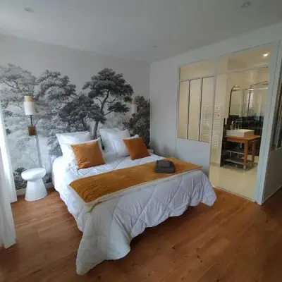 chambres d'hôtes numéro 2 Le Bedat côté jardin