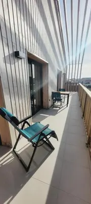 Balcon ou terrasse dans l'établissement Le ricochet