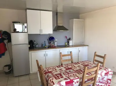 Cuisine ou kitchenette dans l'établissement appartement la teste centre
