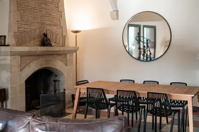 Coin salon dans l'établissement Villa COUDINEY