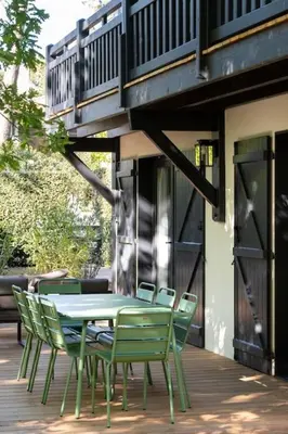 Balcon ou terrasse dans l'établissement Villa Bellevue - Pyla sur Mer - Proche de la plage