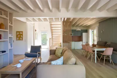 Cuisine ou kitchenette dans l'établissement Villa Bellevue - Pyla sur Mer - Proche de la plage