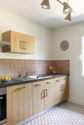 Cuisine ou kitchenette dans l'établissement Villa Xara au coeur du Moulleau PYLA SUR MER