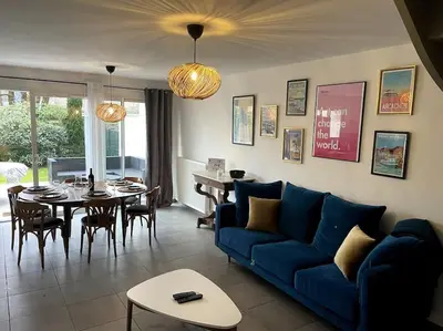 Coin salon dans l'établissement Villa Florebo 3 chambres Confort, Calme et Charme