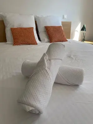 Un ou plusieurs lits dans un hébergement de l'établissement Villa Florebo 3 chambres Confort, Calme et Charme