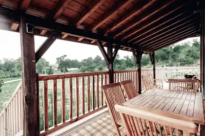 Balcon ou terrasse dans l'établissement Maison des Dunes