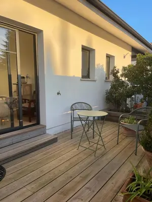 Balcon ou terrasse dans l'établissement Charmante chambre chez l habitant