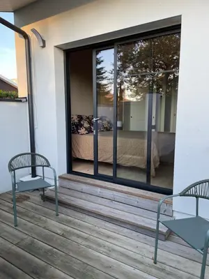 Balcon ou terrasse dans l'établissement Charmante chambre chez l habitant