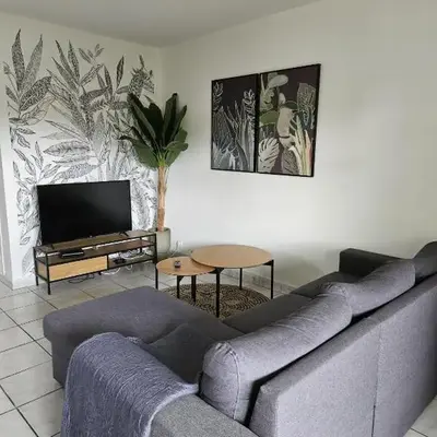 Paisible appartement climatisé avec jardin