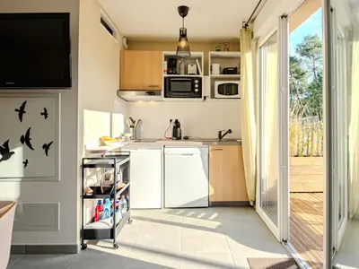 Cuisine ou kitchenette dans l'établissement Apartment Soleil couchant by Interhome