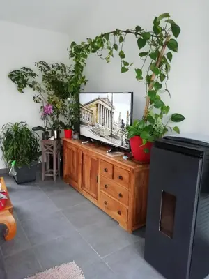 Télévision ou salle de divertissement dans l'établissement Chambre No1 Lit double