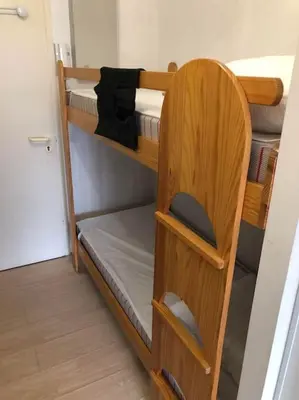 Un ou plusieurs lits dans un hébergement de l'établissement Studio à 2 pas de la plage!