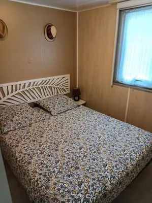 Un ou plusieurs lits dans un hébergement de l'établissement Mobil-Home 4 places dans les Landes
