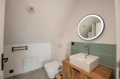 Salle de bains dans l'établissement Appartement moderne avec parking