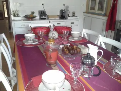 Boissons dans l'établissement Maison d'hôtes Brameloup Jardin Ovale