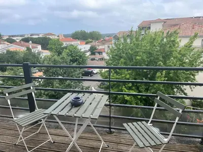 Balcon ou terrasse dans l'établissement Appartement Le Boïate