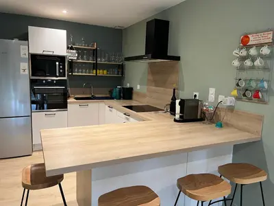 Cuisine ou kitchenette dans l'établissement Villa Lucio