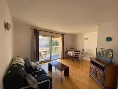 Coin salon dans l'établissement T2 cabine calme prox. Boudigau, terrasse, parking, 4 pers. - FR-1-413-252