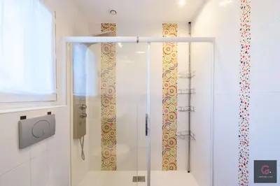 Salle de bains dans l'établissement Biscarrosse Bourg, jolie petite maison pour 4 personnes avec Terrasse et jardin