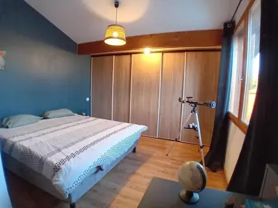 Un ou plusieurs lits dans un hébergement de l'établissement Le Chalet de Nino