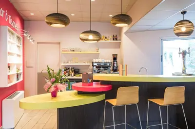 Cuisine ou kitchenette dans l'établissement Miradour