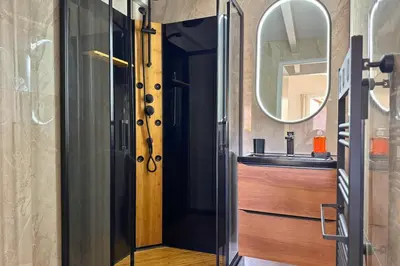Salle de bains dans l'établissement Le Cottage Détente