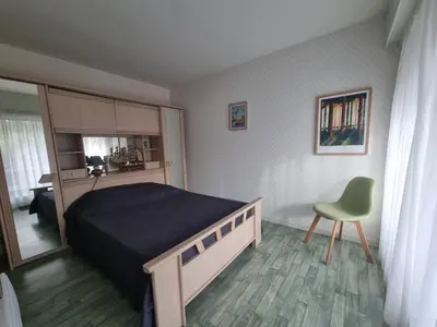 Un ou plusieurs lits dans un hébergement de l'établissement Spacieux T3 à Seignosse au bord de l'océan avec balcon - FR-1-239-1095