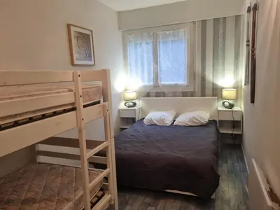 Un ou plusieurs lits dans un hébergement de l'établissement Spacieux T3 à Seignosse au bord de l'océan avec balcon - FR-1-239-1095