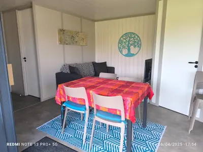 Coin salon dans l'établissement cottage Landes entre terre et ocean