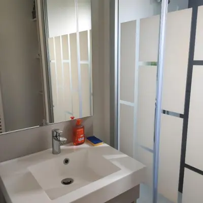 Salle de bains dans l'établissement cottage Landes entre terre et ocean