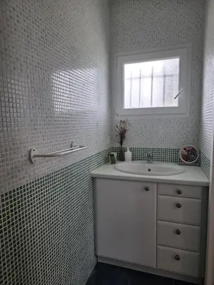 Salle de bains dans l'établissement Villa Pignon