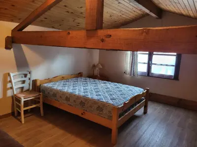 Un ou plusieurs lits dans un hébergement de l'établissement Appartement proche du lac d'Hossegor