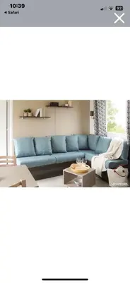 Coin salon dans l'établissement Mobilhome 6 et 4 places terrasses couvertes - Les Dunes de Contis